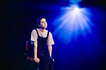 Photograph from One Woman Show - lighting design by danielldesign