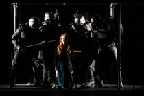 Photograph from The Devils - lighting design by Joshua Gadsby