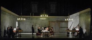 Photograph from The Coronation of Poppea - lighting design by Malcolm Rippeth