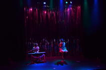 Photograph from Hot Gay Time Machine - lighting design by CatjaHamilton