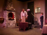 Photograph from Silas Marner - lighting design by Kevin Allen